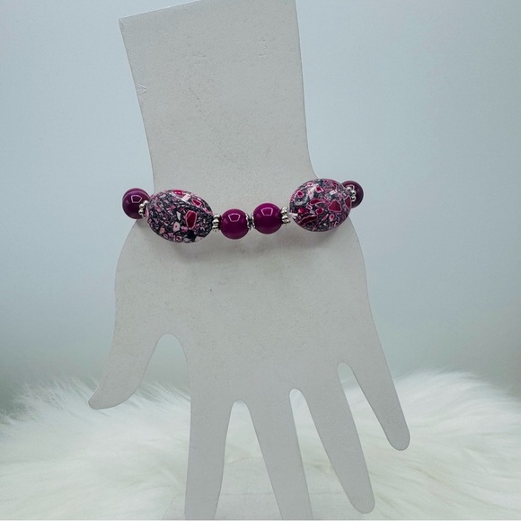 Jewelry - Large Natural Stone Beaded Unique Design Bracelets Style 202